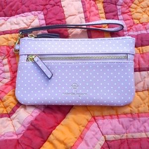 Nanette Lepore Wristlet Pink Polka Dot